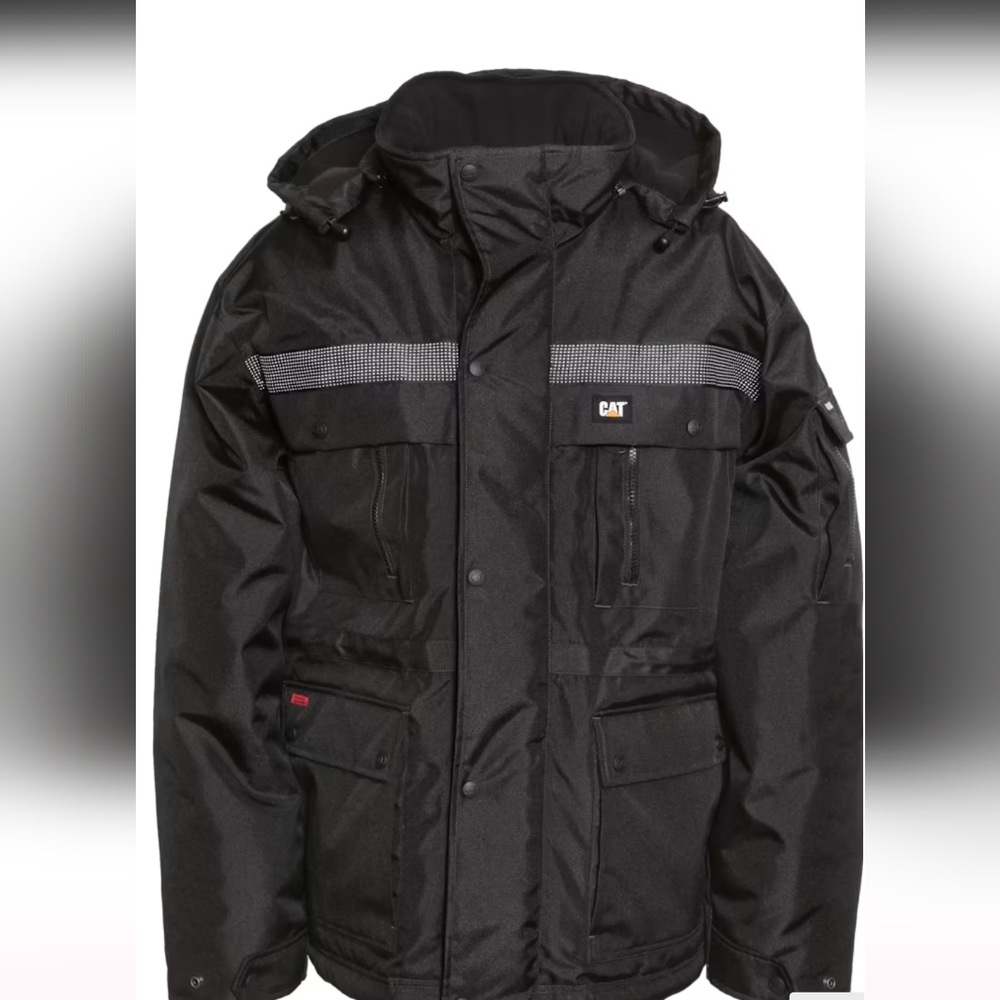 Caterpillar NWOT Workwear Redefined Men's Black Insulated Work Jacket Large